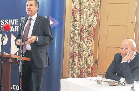 Editor of nationalist daily addresses loyalist political party conference in ground-breaking speech